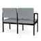 Lesro Lenox 2 Seat Tandem Seating W/ Arm, 43.5 in W 24.5 in L 32 in H LS2103 - alternate 2